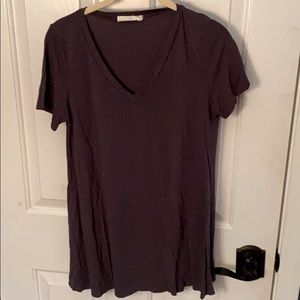Dark grey v-neck